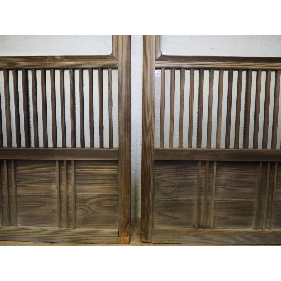 タE0578◇【H176cm×W87cm】×2枚◇アンティーク◇格子デザインの タE0578◇【H176cm×W87cm】×2枚◇アンティーク◇格子デザインの