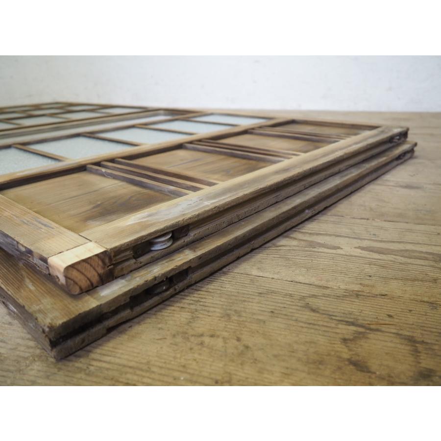 タE0578◇【H176cm×W87cm】×2枚◇アンティーク◇格子デザインの タE0578◇【H176cm×W87cm】×2枚◇アンティーク◇格子デザインの