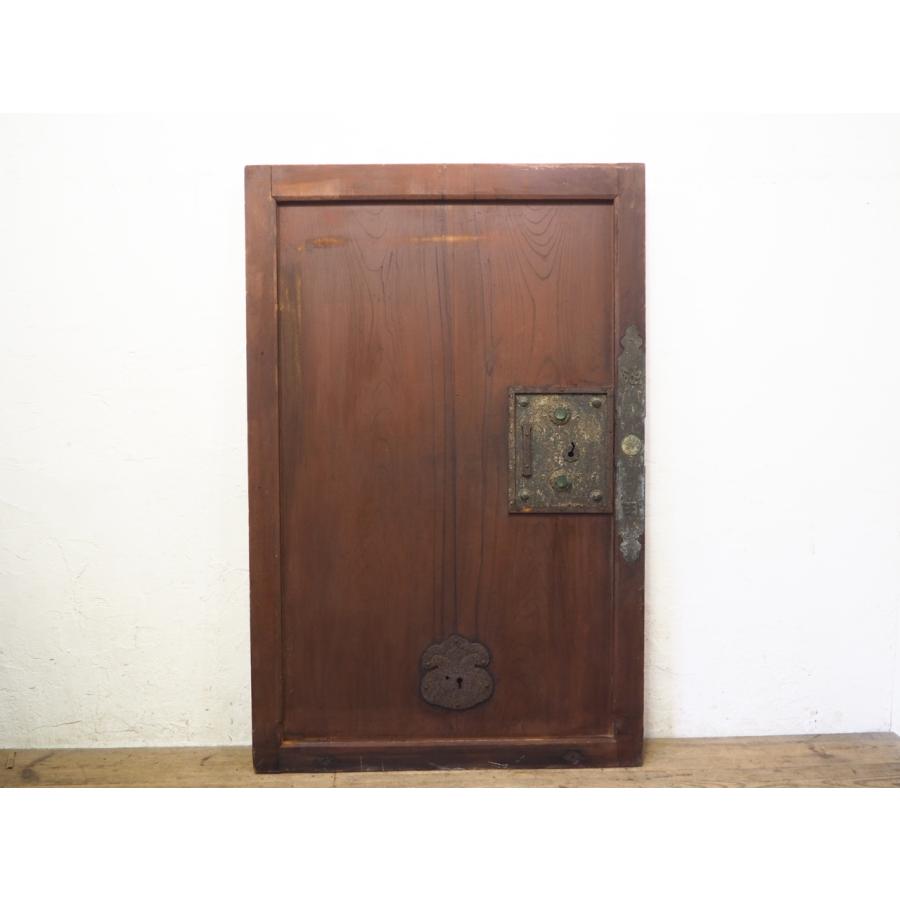 アンティーク　引き戸　家具 タ荷E0753◇【H175,5cm×W115cm】アンティーク◇重厚な味わいの大きい蔵