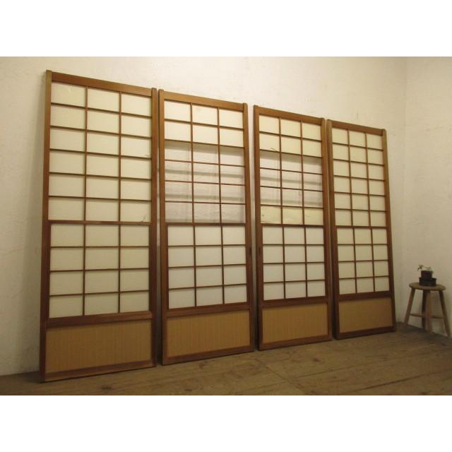 タe991 H178cm W66cm ４枚 素敵なデザインのレトロな雪見障子戸 町屋和室建具引き戸ガラス戸リフォーム古民家m下 E991 Yk M Secondhand012 通販 Yahoo ショッピング