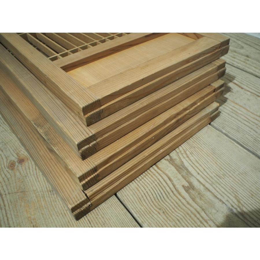 ユF0428◇【H51cm×W38cm】×4枚◇素敵な組子細工の小さい木枠引き戸