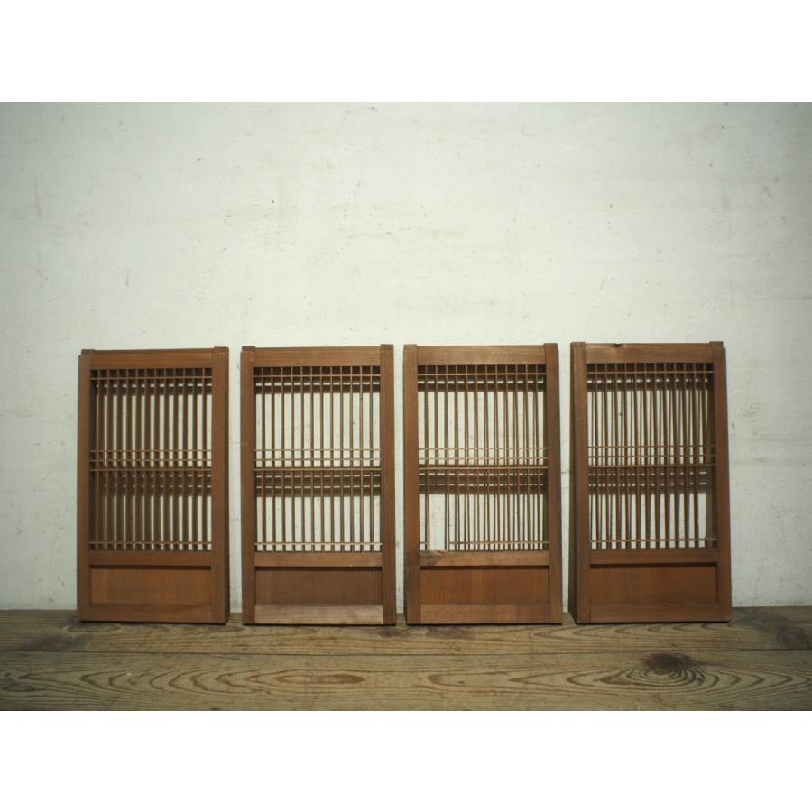 ユF0428◇【H51cm×W38cm】×4枚◇素敵な組子細工の小さい木枠引き戸