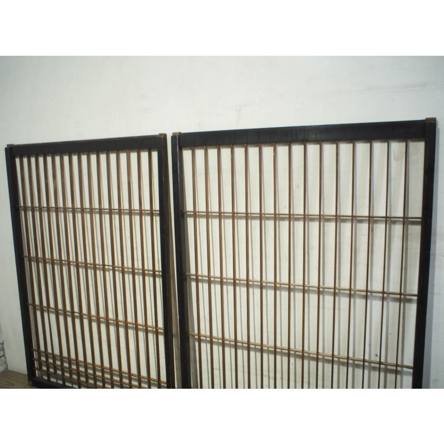【着後レビューで 送料無料】 タF0539◇(4)【H122cm×W87cm】×2枚◇長年使い込まれたレトロな 建具