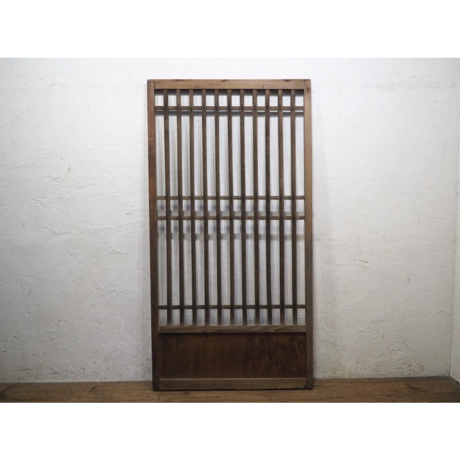 アンティーク 木製 格子 建具 2枚セット 幾何学模様 透かし彫り 時代家具 タF0581◇(1)【H177,5cm×W92,5cm】◇アンティーク◇格子デザインの古い