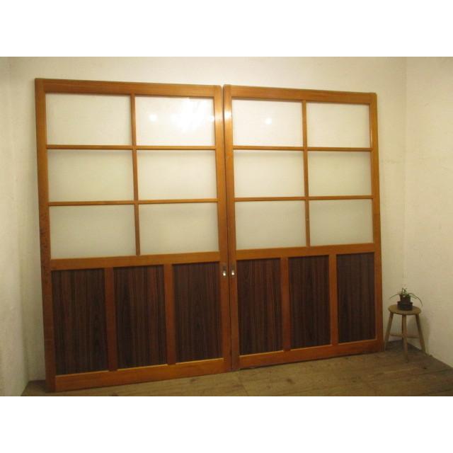タG464◇【H238cm×W144cm】×2枚◇貴重な特大サイズのレトロな古い木製