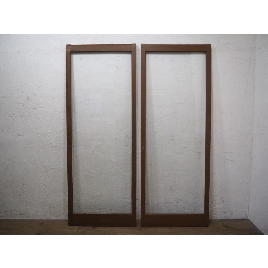 タH0231◇【H180cm×W68cm】×2枚◇アンティーク◇大きい一枚ガラスの