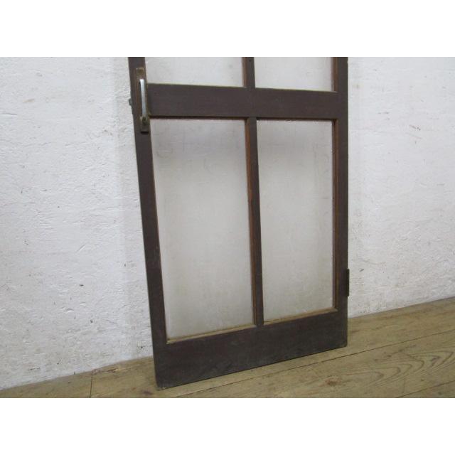 タH0782◇【H174,5cm×W63,5cm】◇レトロなデザインガラスの古い木製