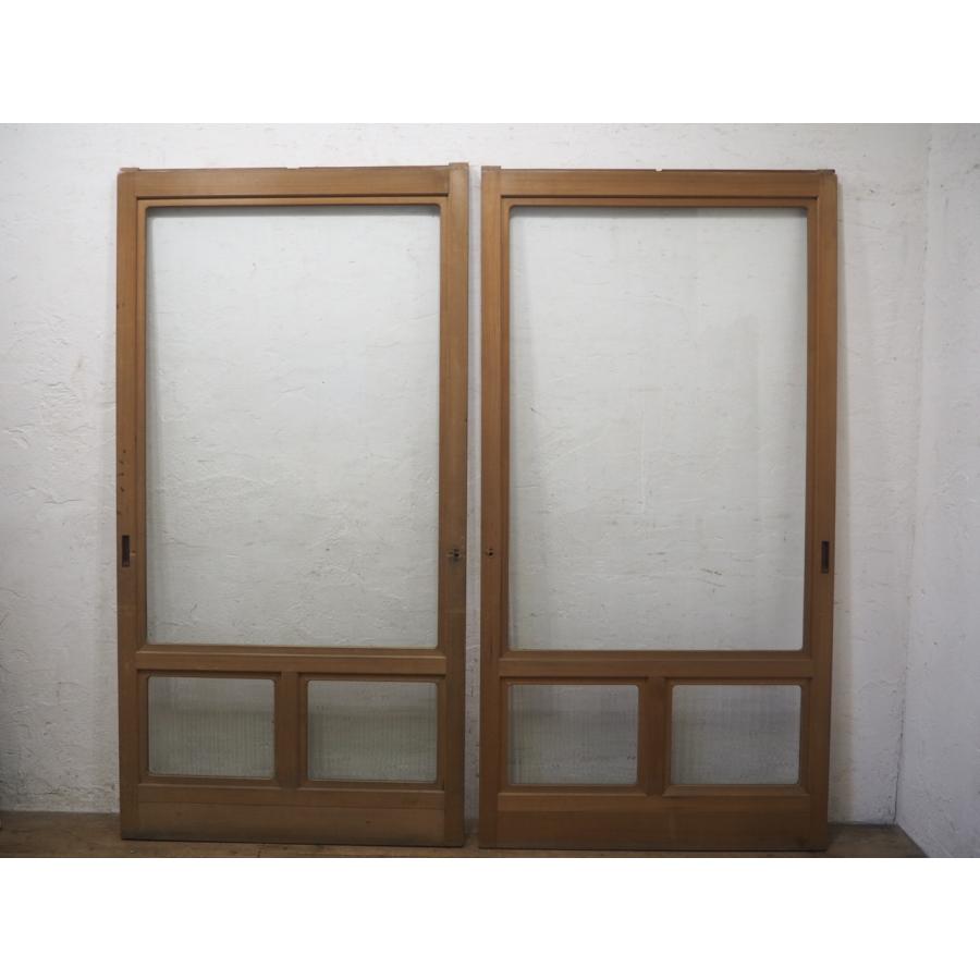 タH0876◇(1)【H180,5cm×W93cm】×2枚◇モールガラス入りの重厚な タH0876◇(1)【H180,5cm×W93cm】×2枚◇モールガラス入りの重厚な