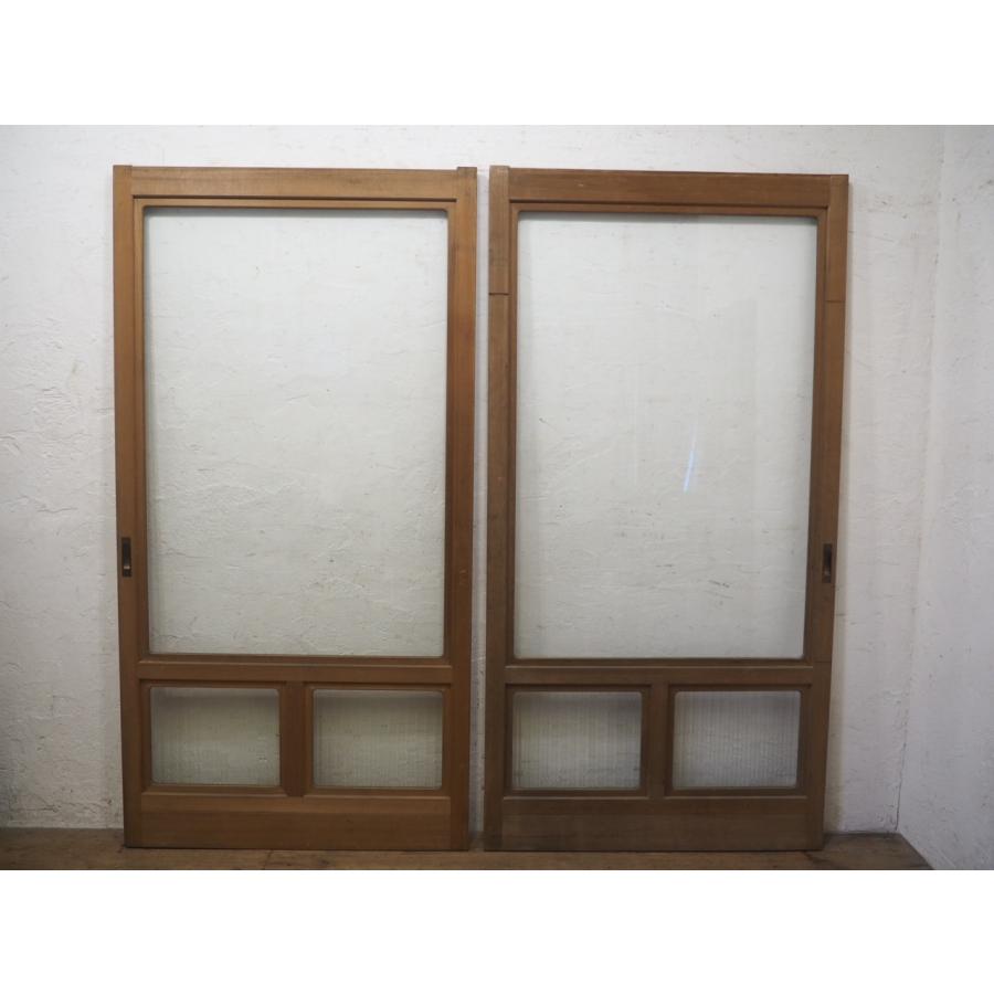 タH0876◇(1)【H180,5cm×W93cm】×2枚◇モールガラス入りの重厚な タH0876◇(1)【H180,5cm×W93cm】×2枚◇モールガラス入りの重厚な