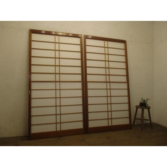 安価 ワタナベ タi997 H177cm W91cm ２枚 レトロな味わいの雪見障子戸 建具引き戸ガラス戸旅館料亭町屋和室リノベーションl下 板戸 障子 Www Radio10 Sr