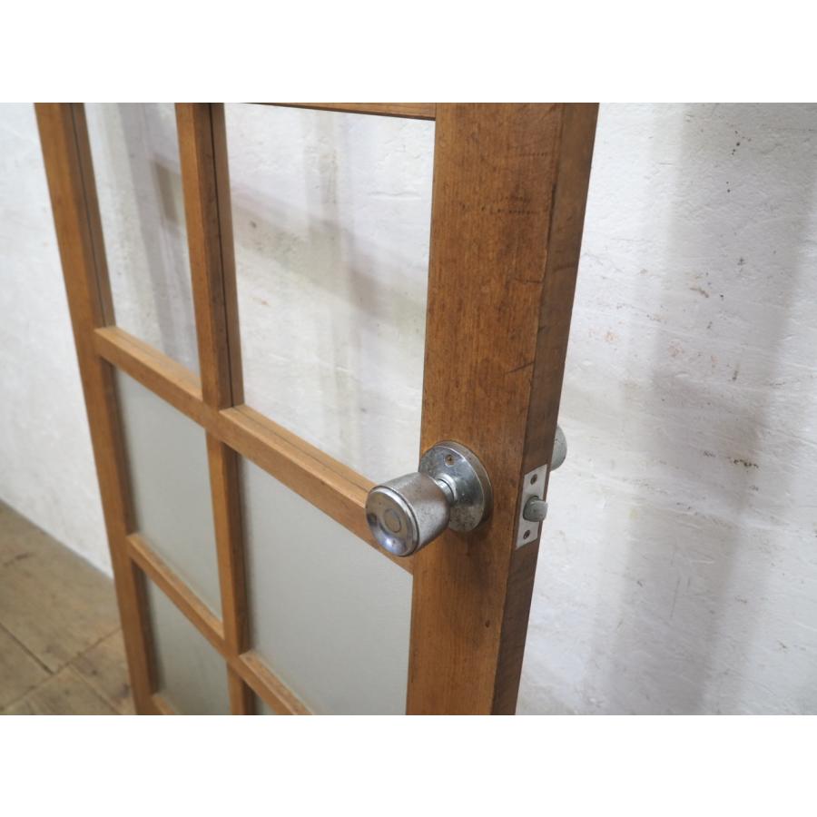 タJ0734◇【H181,5cm×W77,5cm】◇ビンテージ◇ガラス入りの大きい木製