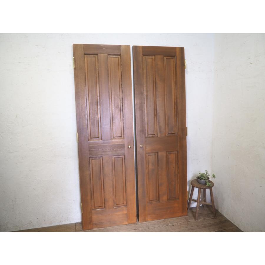 門扉　木製建具　外玄関　古民家時代建具【価格交渉有り】大阪引取限定 タK0306◇(16)使用時【H202cm×W123cm】◇特大◇重厚な造りの大きい木製