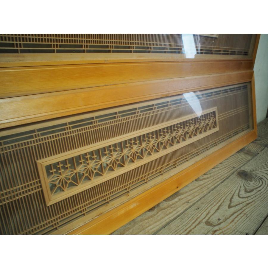 タK0505◇×2枚◇両面ガラス入り◇素敵な組子細工