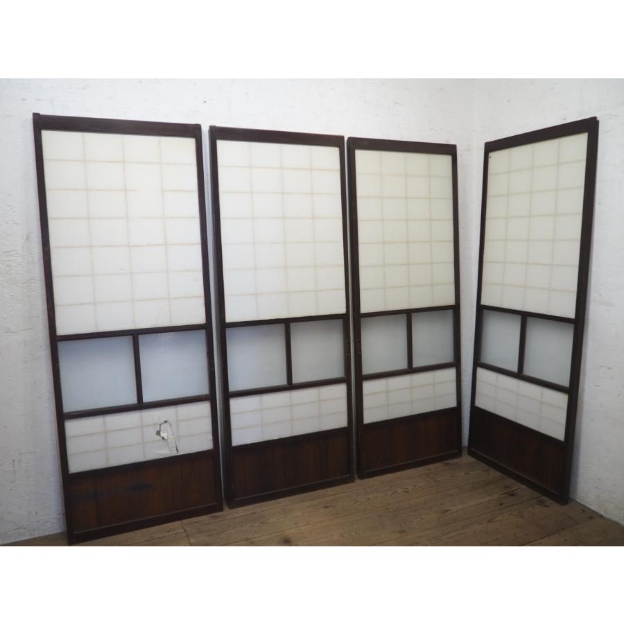 タK0805◇(2)【H177,5cm×W67cm】×4枚◇ガラス入り◇レトロな タK0805◇(2)【H177,5cm×W67cm】×4枚◇ガラス入り◇レトロな