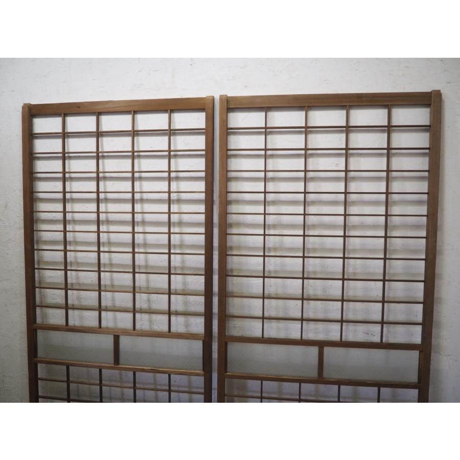 タK0937◇【H177cm×W90cm】×2枚◇大正ガラスのレトロな障子戸◇建具