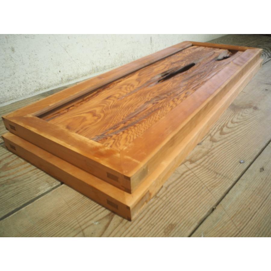 タL0439◇【H30cm×W79,5cm】×2枚◇レトロな味わいの小振りな古い木製