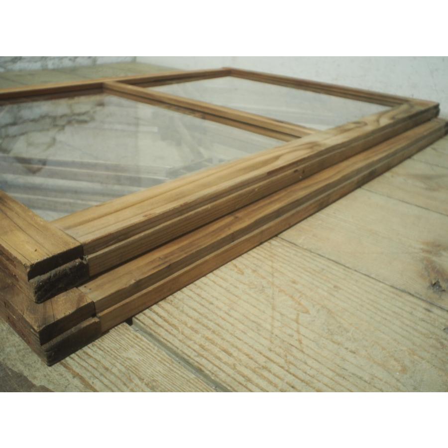タL0552◇(2)【H61cm×W90cm】×2枚◇素敵な組子細工の古い木枠 タL0552◇(2)【H61cm×W90cm】×2枚◇素敵な組子細工の古い木枠