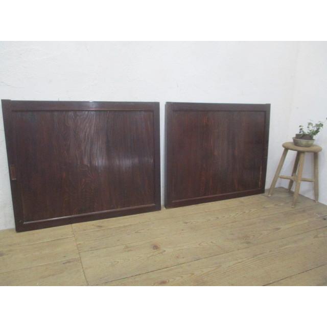 タM771◆(1)×2枚◆アンティーク◆木目の綺麗な古い木製引き戸◆建具サッシ古民家町屋内装K笹1