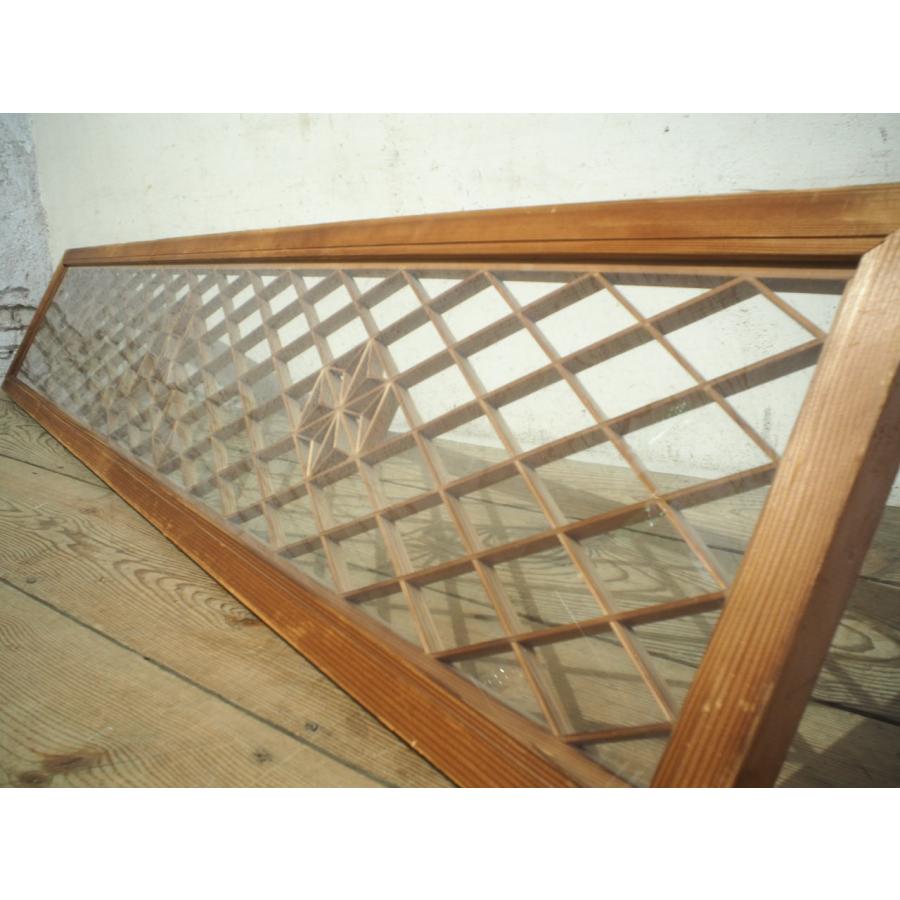 欄間　らんま　ガラス付き　diy 和室　茶色　アンティーク　昭和 欄間 らんま ガラス付き diy 和室 茶色 アンティーク 昭和 欄間 らんま