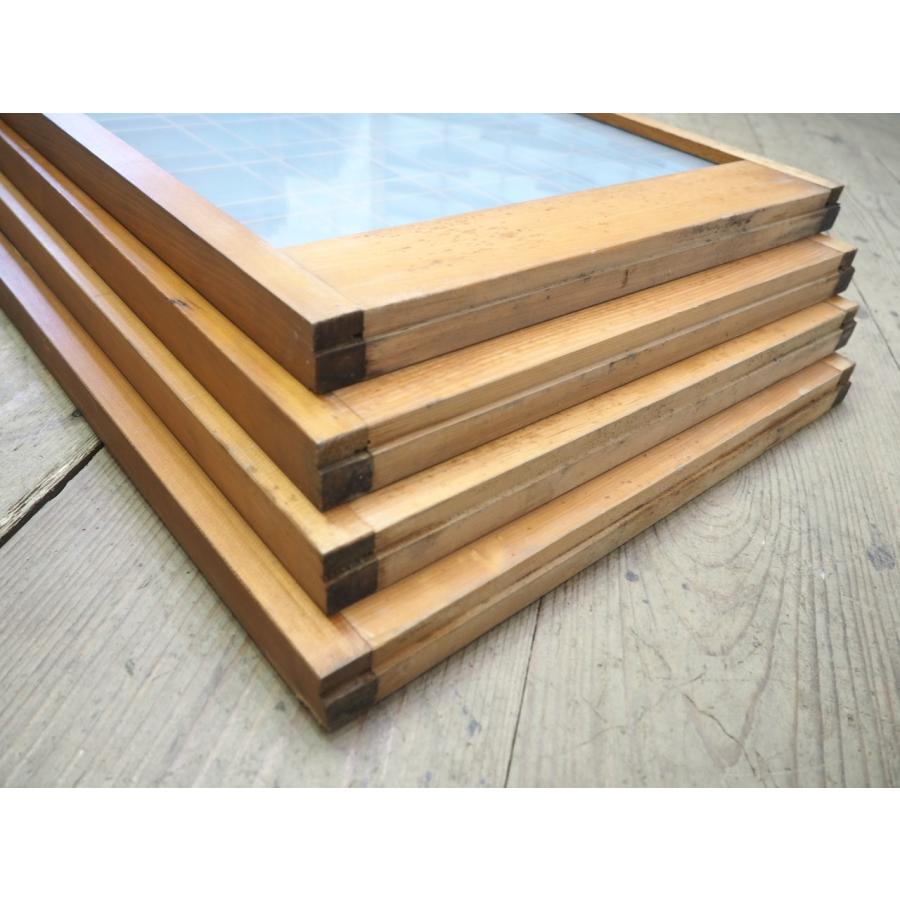 タN0395◇5枚セット◇組子細工のレトロな書院戸◇建具 引き戸