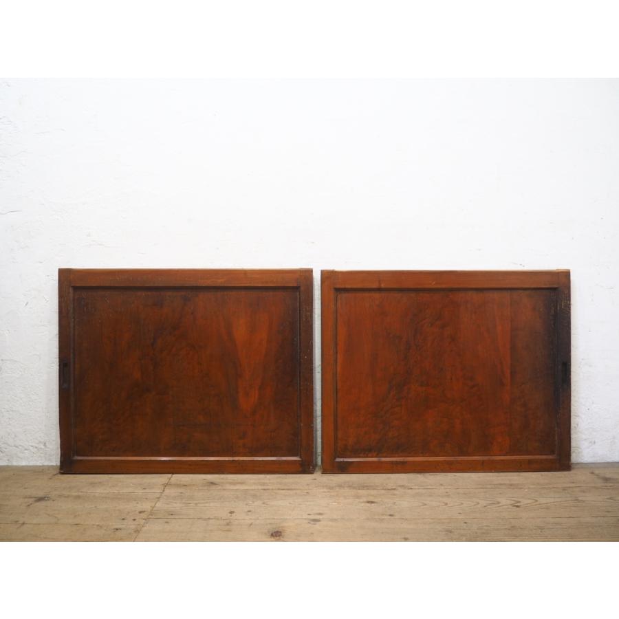 タN0417◇(2)【H71cm×W87,5cm】×2枚◇アンティーク◇一枚板◇重厚な欅