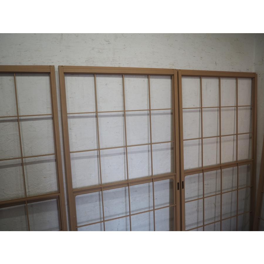 タN0831◇(1)【H177cm×W90cm】×4枚◇珍しいアルミフレームの雪見障子戸