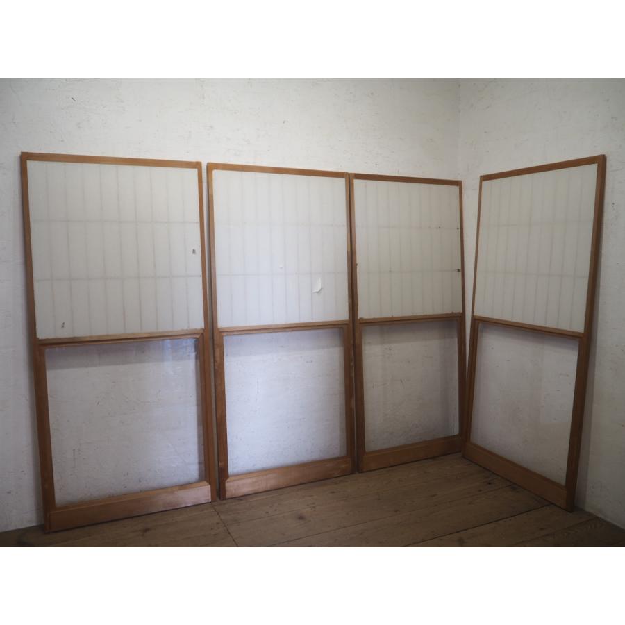 タO0433◇(3)【H181cm×W84cm】×4枚◇アクリル入りの大きい障子戸 タO0433◇(3)【H181cm×W84cm】×4枚◇アクリル入りの大きい障子戸