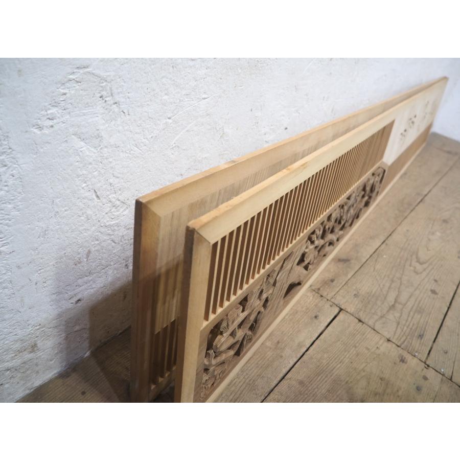欄間　桐の組子　木工芸品　建材　DIY　材料　☆２枚で☆ 欄間 桐の組子 木工芸品 建材 DIY 材料 ☆2枚で☆