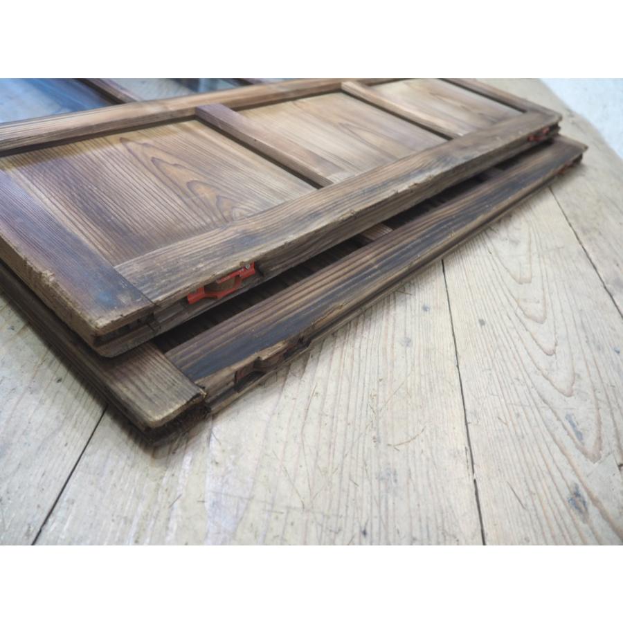 タO0925◇(5)【H176cm×W91,5cm】×2枚◇アンティーク◇ゆらゆらガラスの