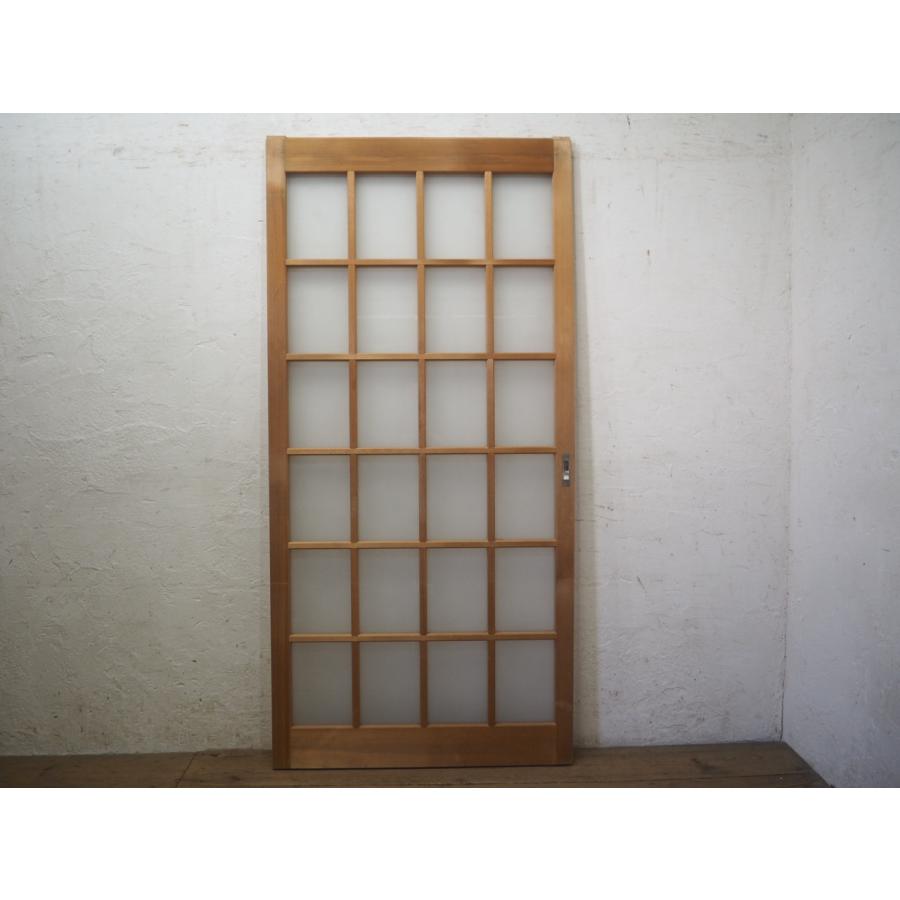 昭和レトロ　ヴィンテージ　建具　木枠　窓枠　アンティーク アンティーク 昭和レトロ 木製建具 窓枠 ダイヤガラス窓 ガラス