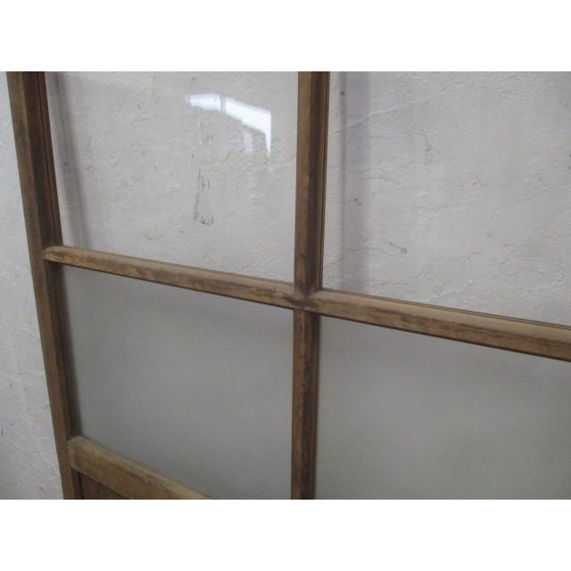 タO393◆(3)◆レトロな味わいの古い木製ガラス戸◆建具引き戸サッシ古民家町屋アンティークL下 - 4