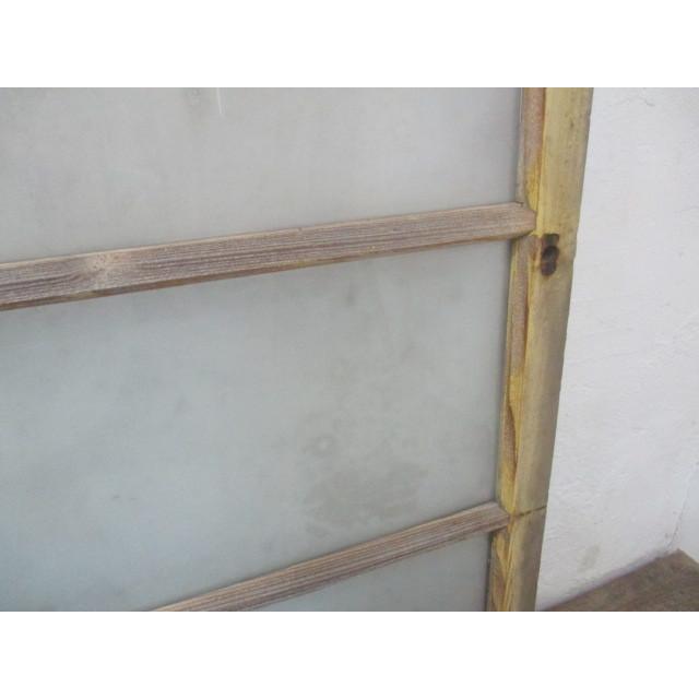 タP038◆(3)×2枚◆ペンキの剥げた古い木枠ガラス戸◆建具引き戸サッシレトロアンティークK笹1 - 9