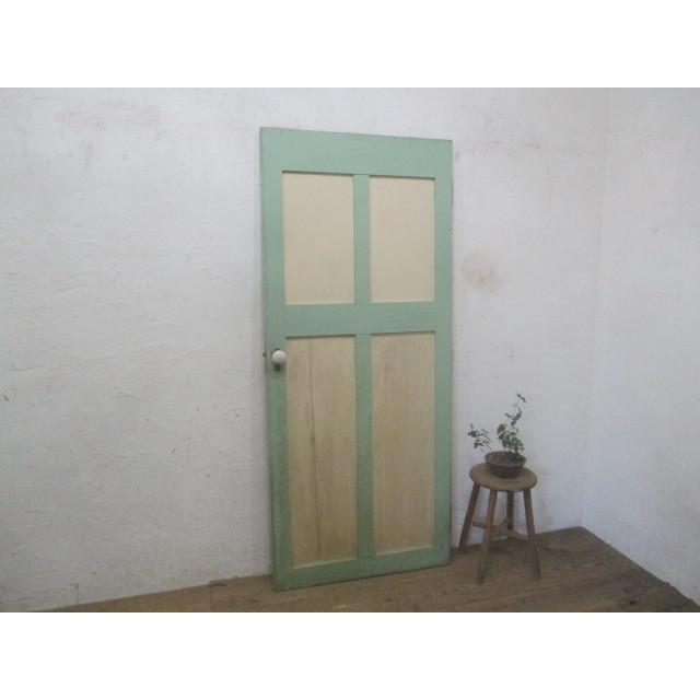 テレビで話題 タp066 H175cm W76cm アンティーク ペンキの剥げた古い木製ドア 建具門扉サッシ洋館アトリエノブl町 ドア 扉 板戸 障子