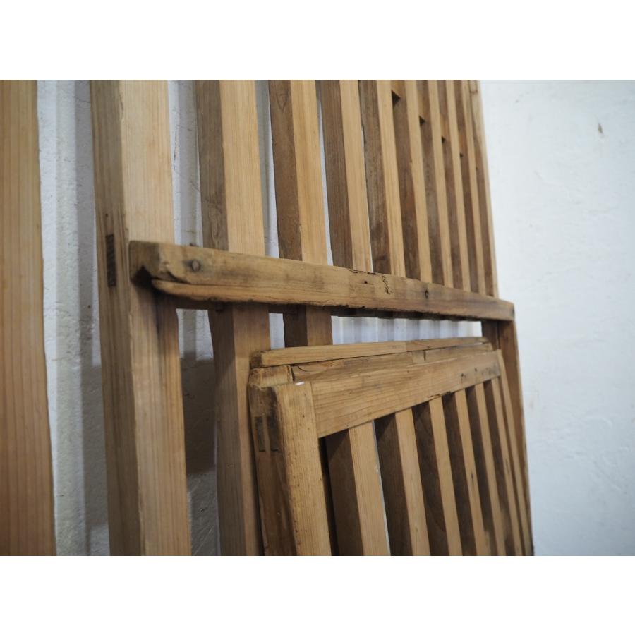【引取限定】レトロ木製引き戸 2枚セット※配送対応可（有料） タP0679◇【H184cm×W87cm】×2枚◇くぐり戸付き◇アンティーク◇味わい