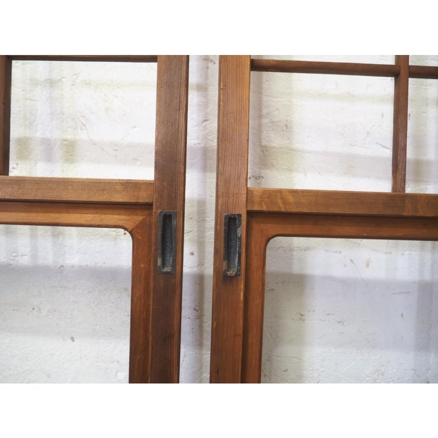 タQ0087◇(2)【H177cm×W67cm】×4枚◇ガラス入り◇昭和レトロな障子戸