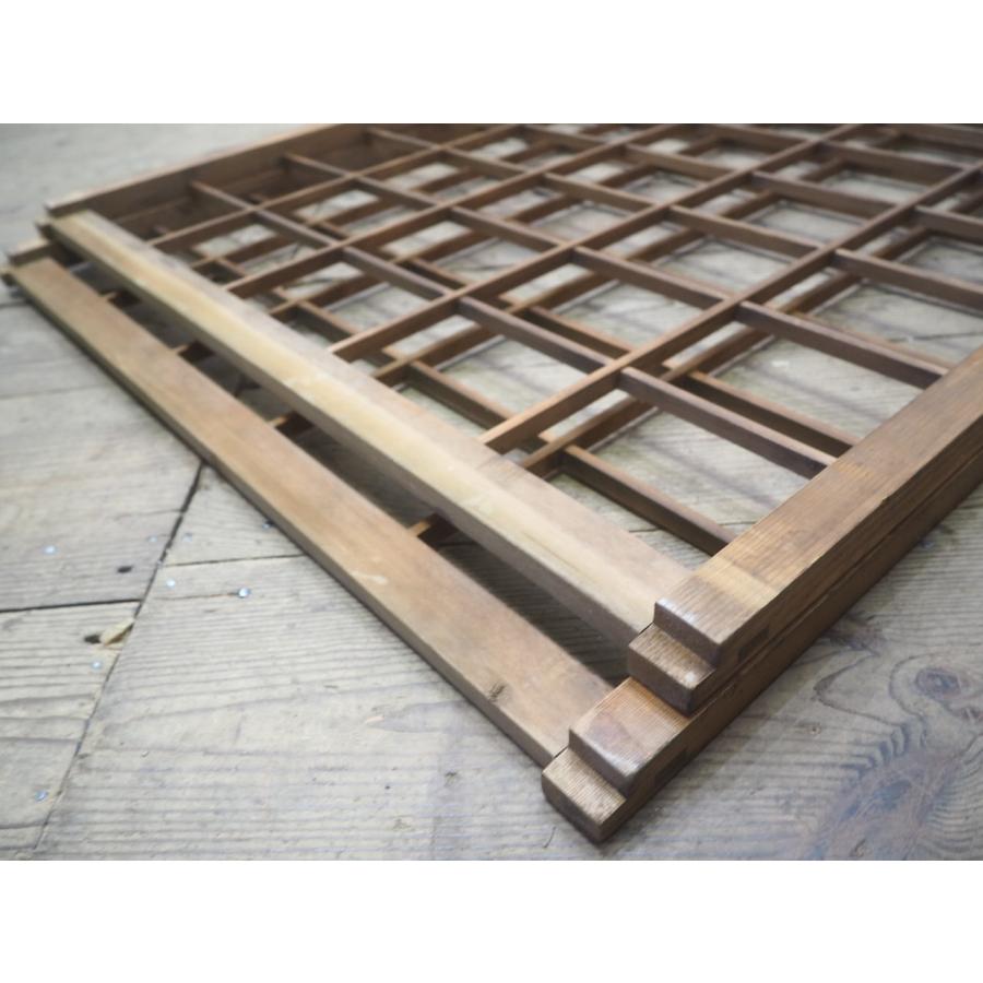 タQ0306◇【H177cm×W86cm】×2枚◇レトロなデザインガラスの障子戸◇古