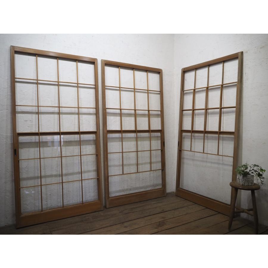 タQ0709◇【H177cm×W90cm】×3枚◇シンプルなデザインのレトロな雪見 