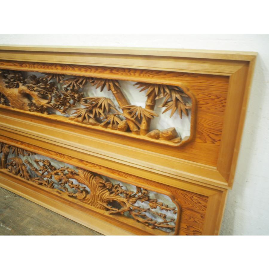 欄間　木製彫刻インテリア装飾品 欄間 彫刻 らんま 仏壇 パーツ 木彫 木製 現品のみ インテリア