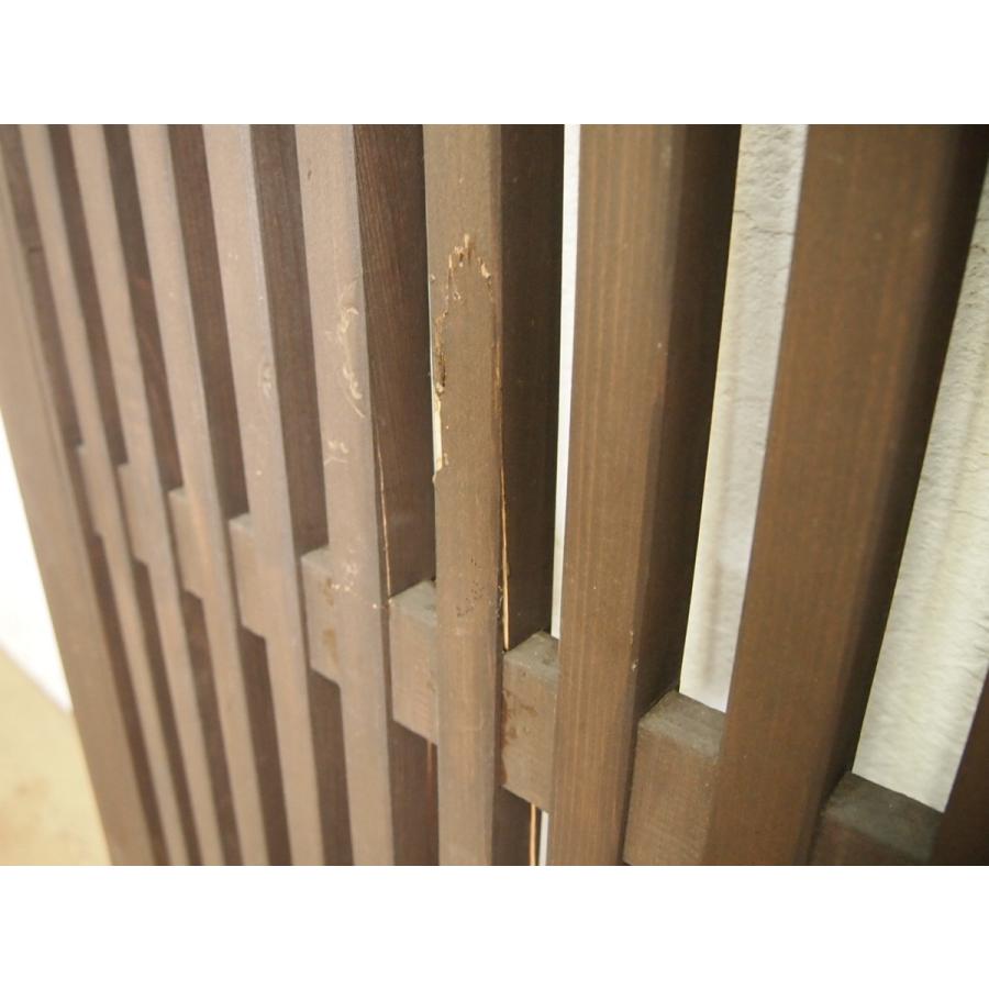 タR030◇(2)【H182,5cm×W107cm】×2枚◇重厚な格子の古い木製観音ドア