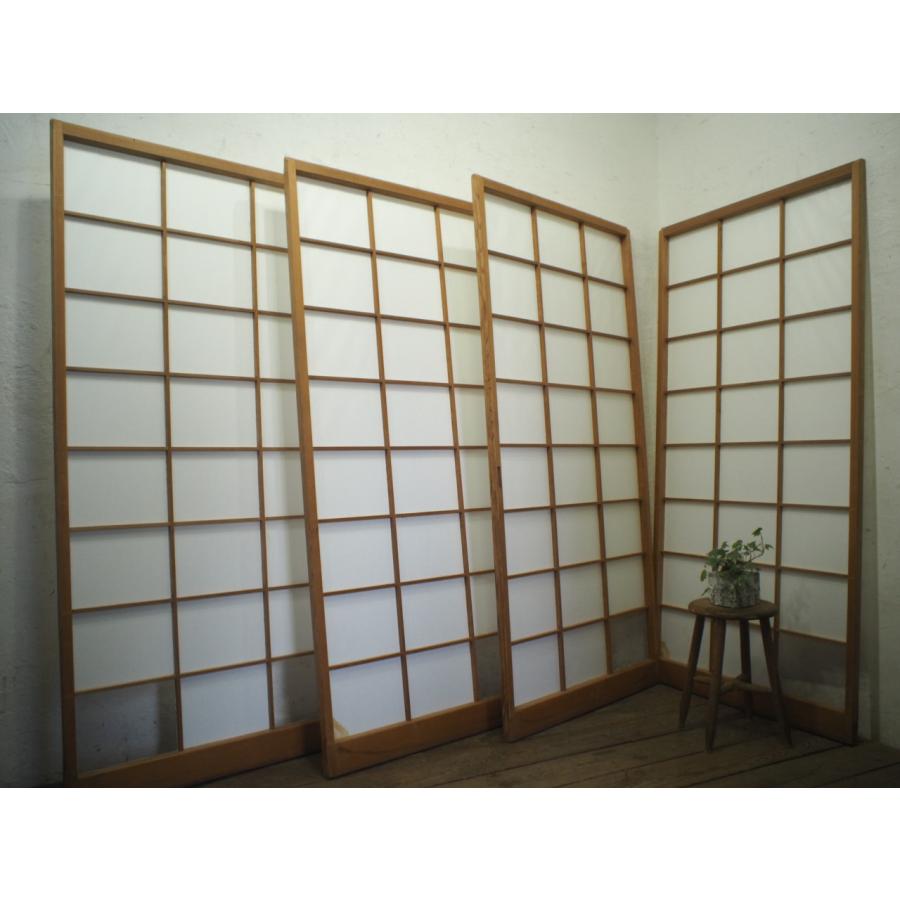 タR0326◇【H181cm×W89cm】×4枚◇レトロな味わいの古い障子戸 タR0326◇【H181cm×W89cm】×4枚◇レトロな味わいの古い障子戸