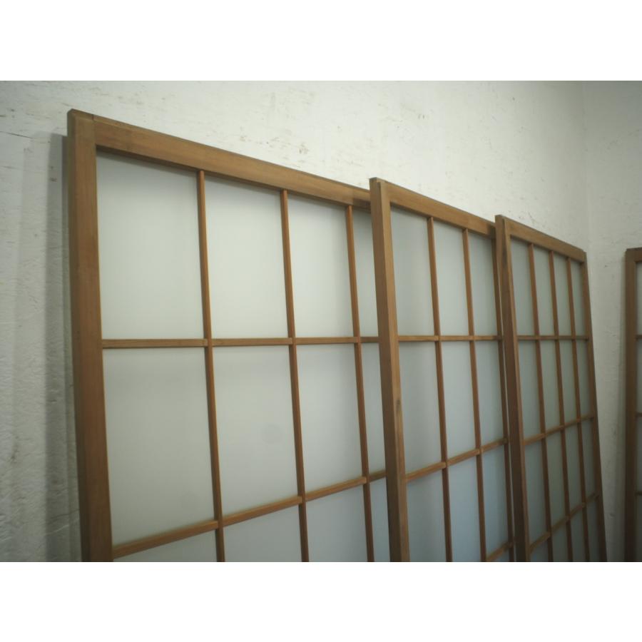 昭和レトロ　引き戸　建具　ガラス戸　2枚　セットまとめ売り ◯ ガラス戸 建具 2枚セット 引き戸 鍵付き 昭和 レトロ B - メルカリ