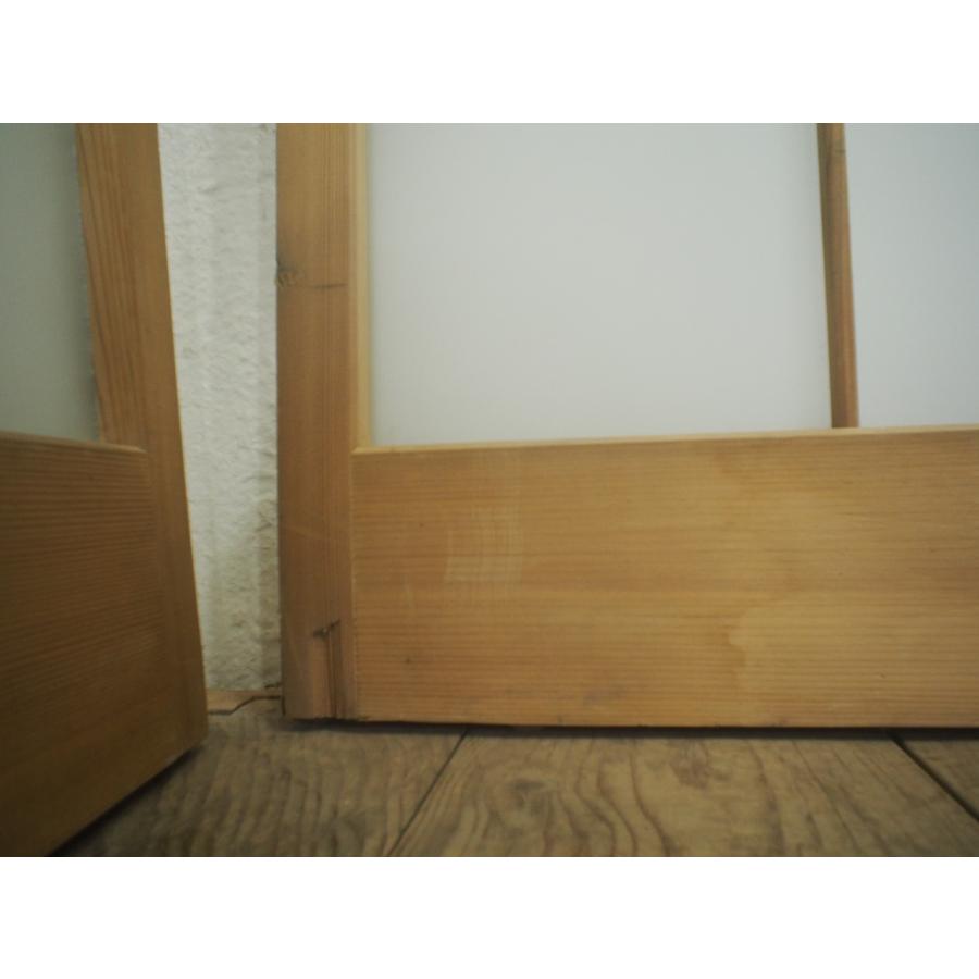 タR0805◇【H176cm×W88cm】×4枚◇昭和レトロな味わいの古い木枠ガラス