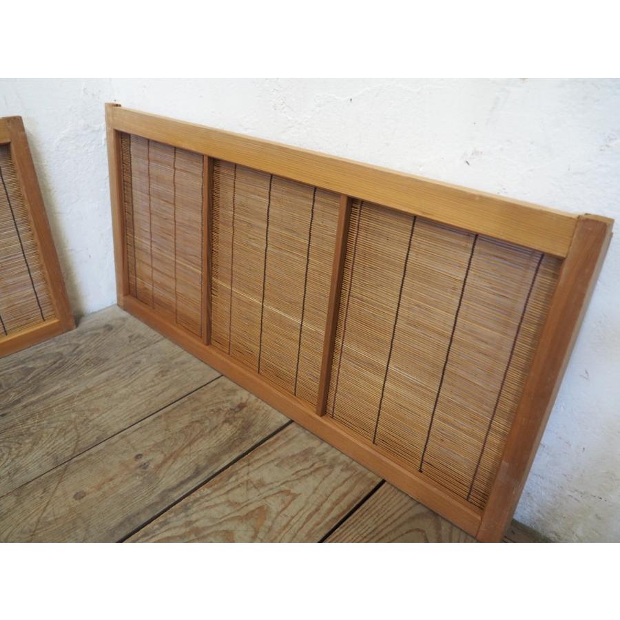 ユR0992◇【H41cm×W87cm】×3枚◇珍しいサイズの古い木枠引き戸◇建具 