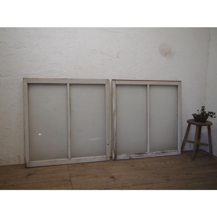 タr244 4 Hcm Wcm Hcm Wcm 板戸 障子 2枚 可愛い白ペンキの古い木枠ガラス戸 建具引き戸サッシ窓レトロビンテージk笹1 Secondhand012 その他板戸 障子 R244 Yk K 2 抜群正規品直輸入