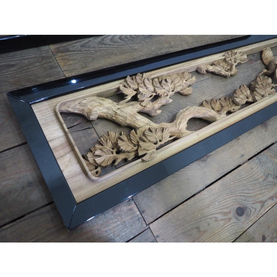 タS0238◇【H39cm×W169(171,5)cm】×2枚◇厚み5,5cm◇重厚な木彫り