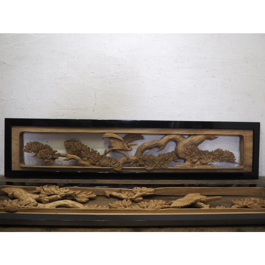 タS0238◇【H39cm×W169(171,5)cm】×2枚◇厚み5,5cm◇重厚な木彫り