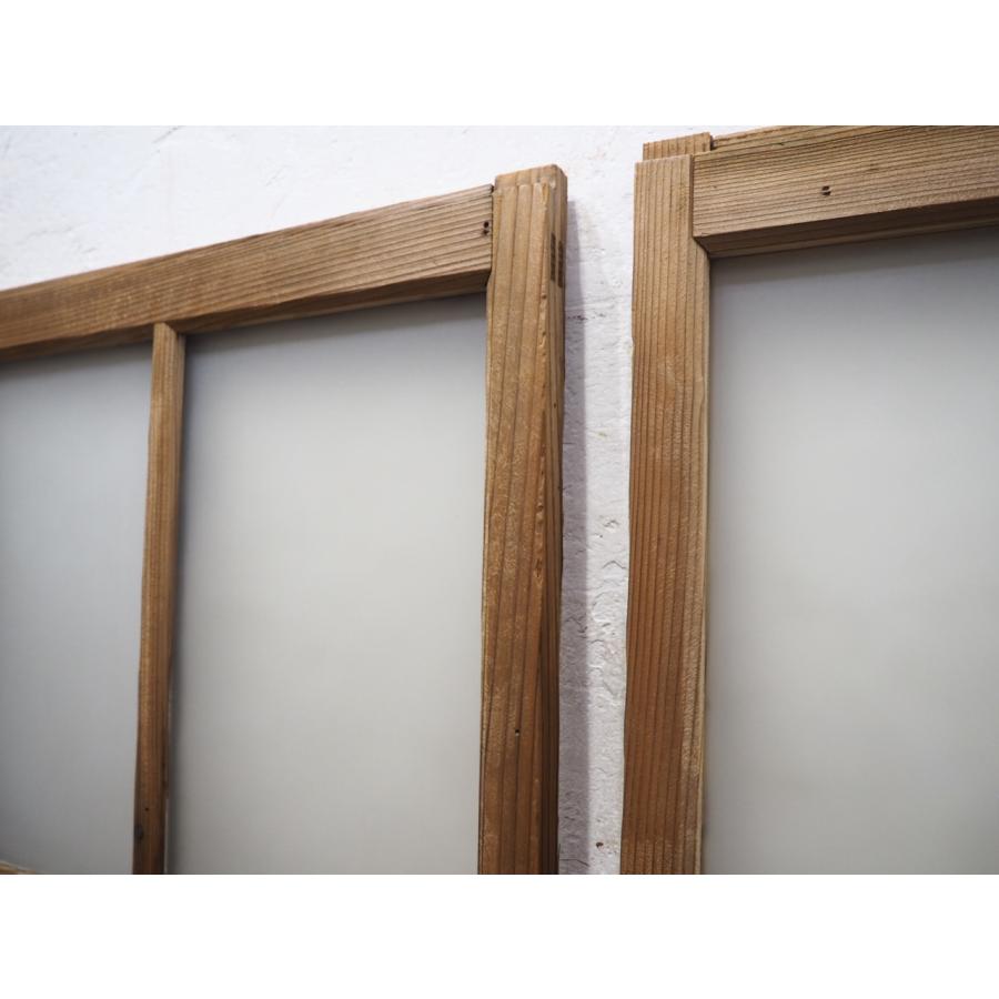 タS0379◇【H107cm×W56cm】×3枚◇レトロな味わいの古い木枠引き戸◇古