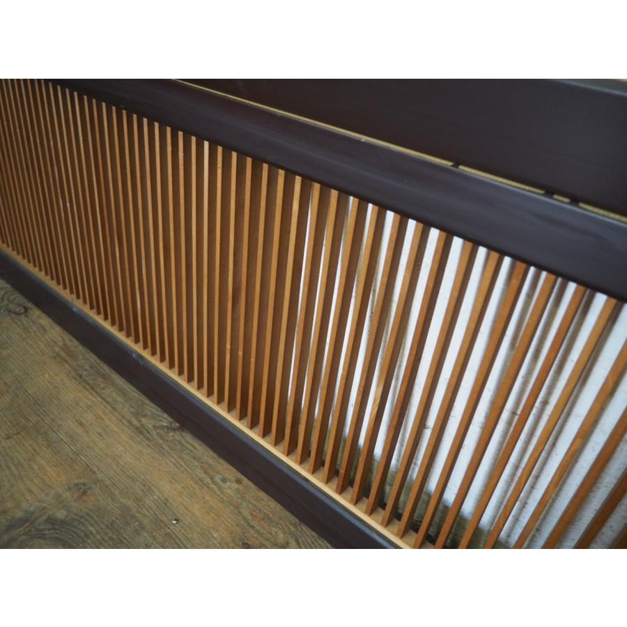 欄間　ガラス付き　和室　アンティーク　コレクション　古民家　オブジェ　木彫り secondhand012_o0316-l