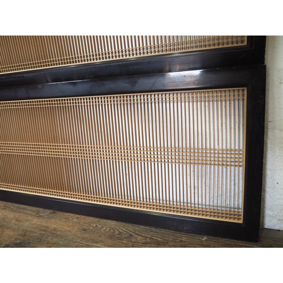 タS0483◇【H49cm×W173,5cm】×2枚◇素敵な組子細工の古い木製