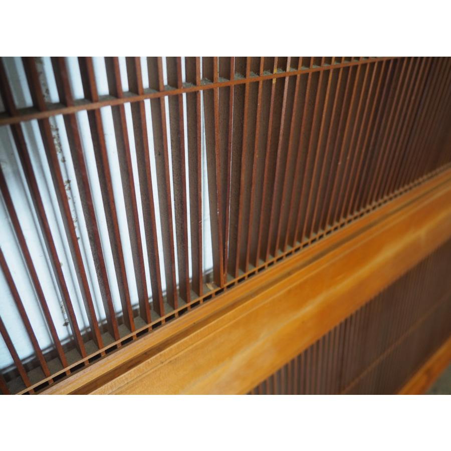 タS0484◇【H37,3cm×W171cm】×2枚◇素敵な組子細工の古い木製欄間